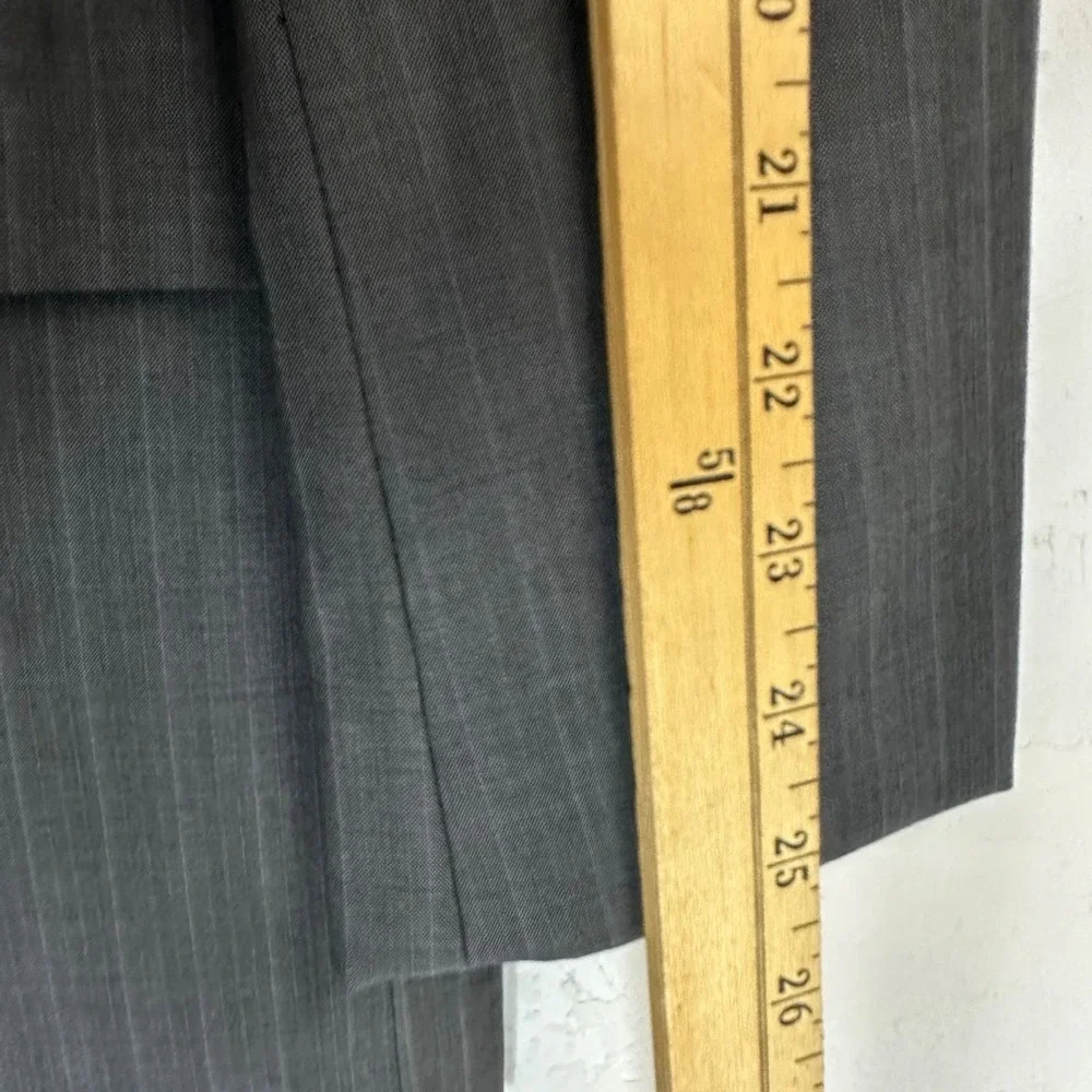 Hugo Boss Foster Super 130 Slim Fit Blazer Suit Men's Size 40 Gray Three Button